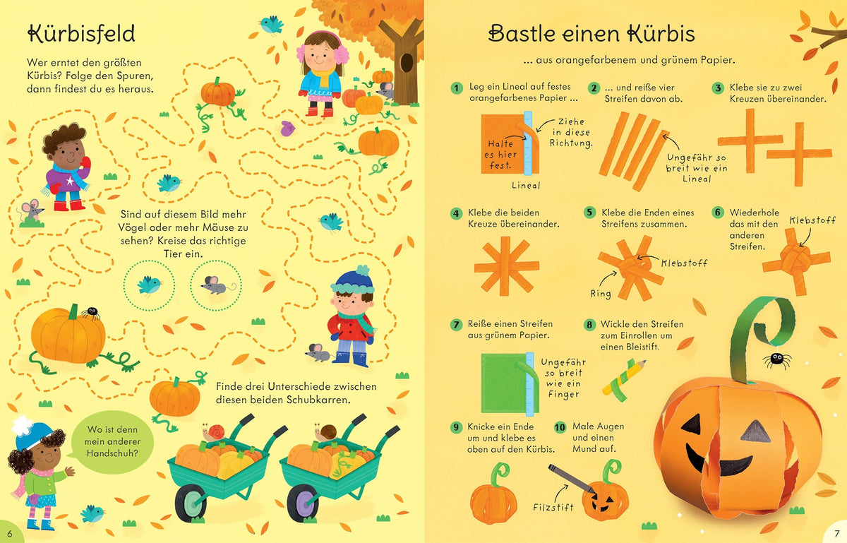 Usborne Basteln, Rätseln, Dekorieren für Gruselfans 5J+