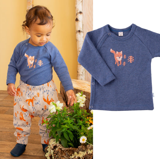 Iobio by Popolini Baby Shirt Langarm Col. Foxes Herbst/Winter 24/25