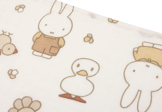 Jollein Mulltücher 70x70cm Miffy Family Farm 3er Pack