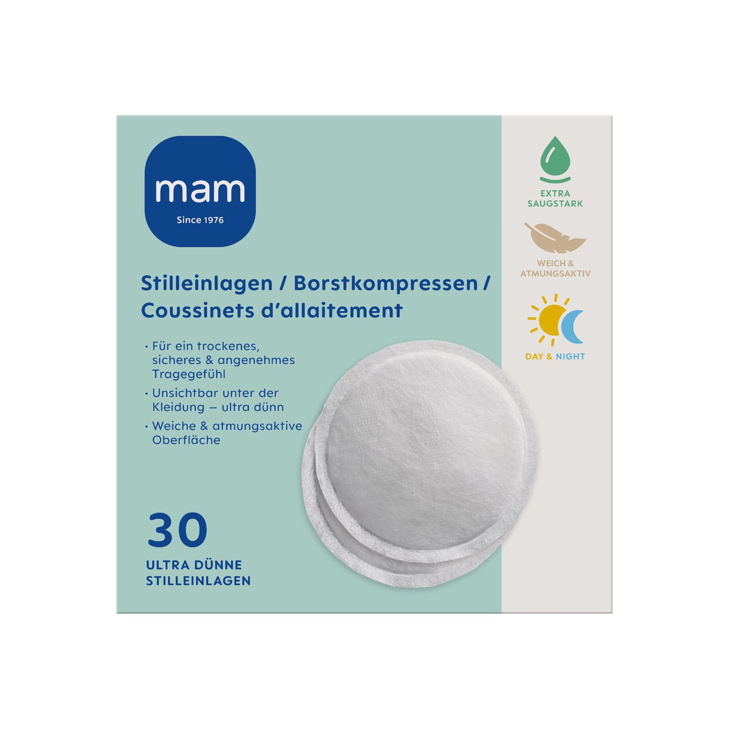 MAM Stilleinlagen Ultra dünn 30Stück (Einwegartikel)