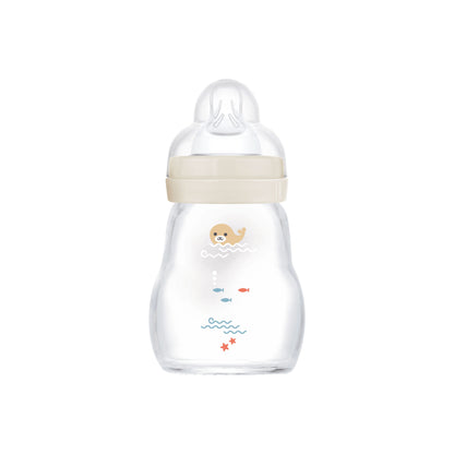 MAM Feel Good Matt AntiKolik Weithals Baby Glas Flasche