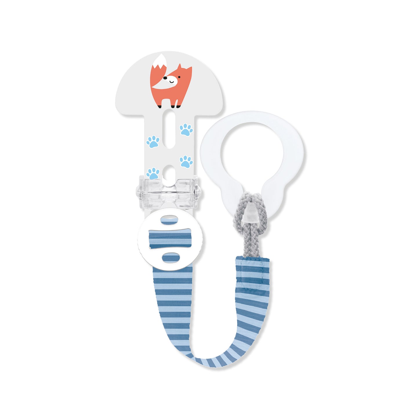 MAM Baby Schnullerband Clip it! & Cover Schnullerkette mit Saugerschutz Box