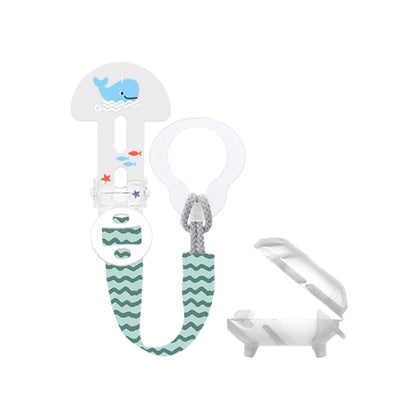 MAM Baby Schnullerband Clip it! & Cover Schnullerkette mit Saugerschutz Box