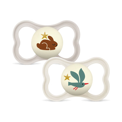 MAM SUPREME NIGHT Silikon Leucht Schnuller Oval Junge / Mädchen