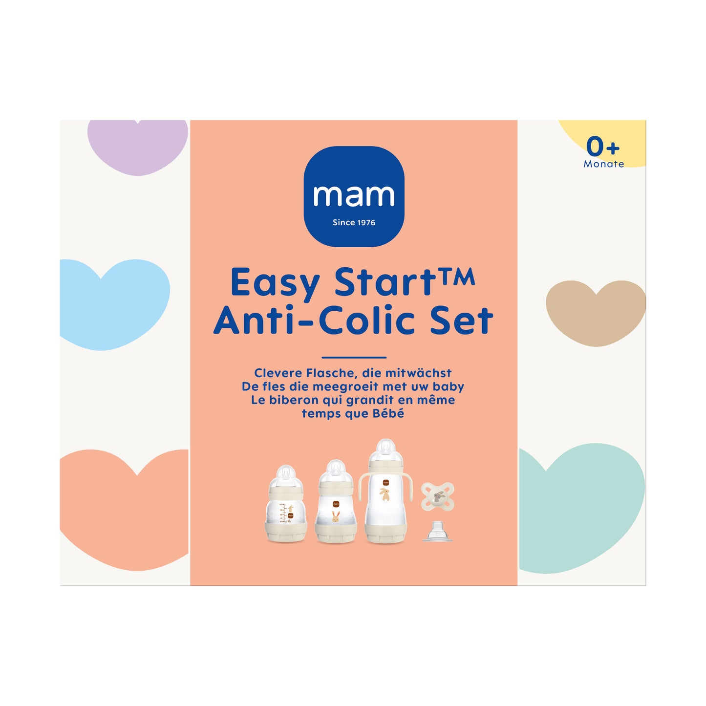 MAM Babyflaschen Erstlingsset Easy Start Medium  11-teiliges Geschenk zur Geburt
