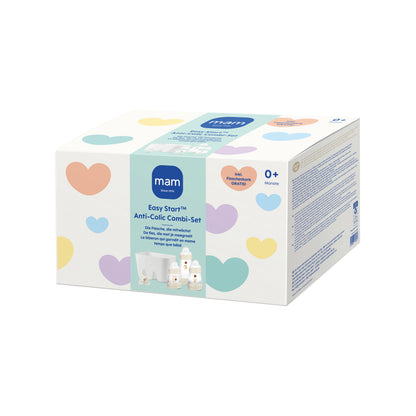 MAM Erstlingsset Babyflaschen & Flaschenbox Baby Geschenkset Weiß Natur 7-tlg
