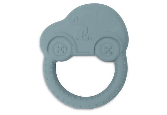 Jollein Baby Beißring Auto Hellblau aus Latex - On The Go