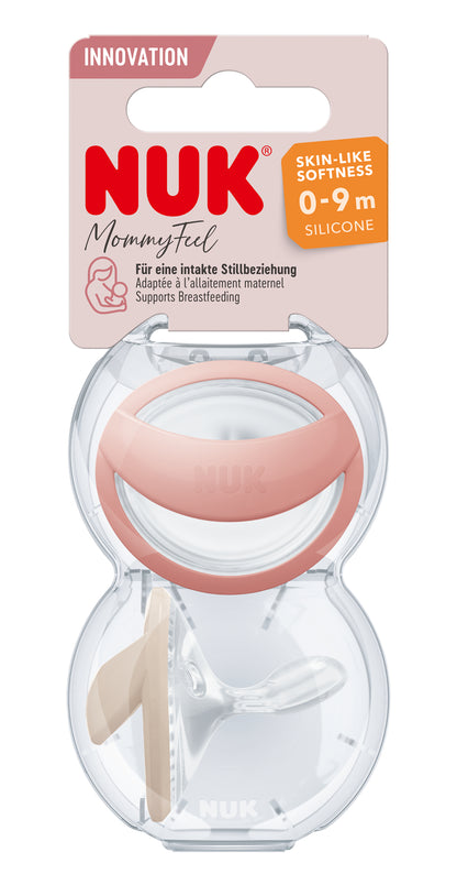 NUK Mommy Feel Baby Schnuller 0-9 Monate Skin-Like Softness Silikon