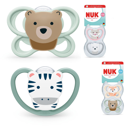 NUK Perfect Match AIR Baby Schnuller Silikon 2er Box