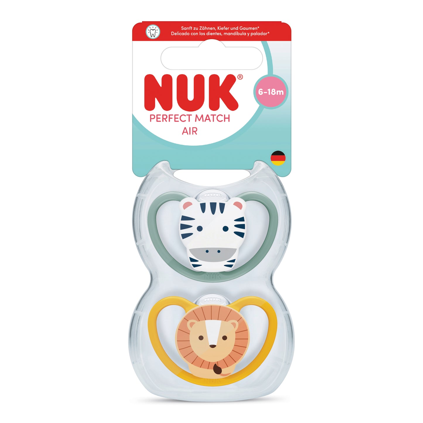 NUK Perfect Match AIR Baby Schnuller Silikon 2er Box