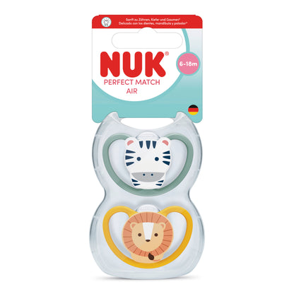 NUK Perfect Match AIR Baby Schnuller Silikon 2er Box