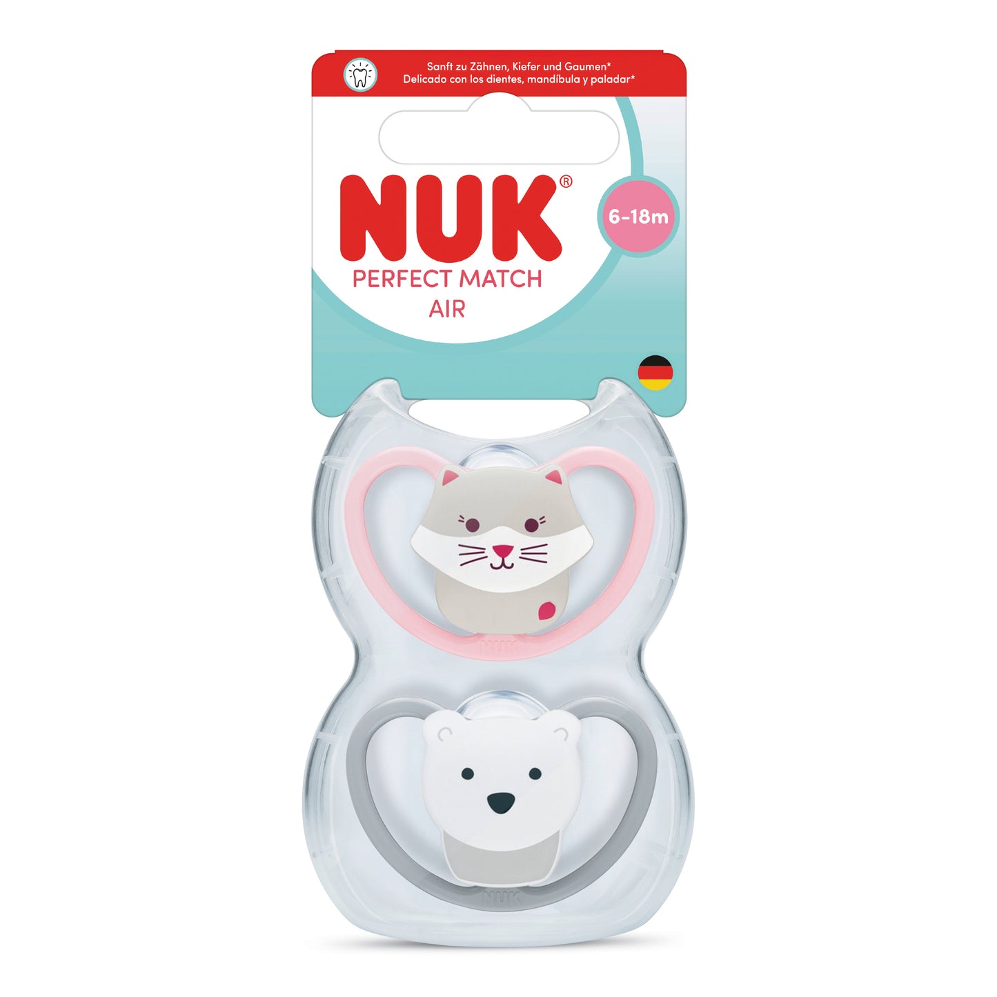 NUK Perfect Match AIR Baby Schnuller Silikon 2er Box