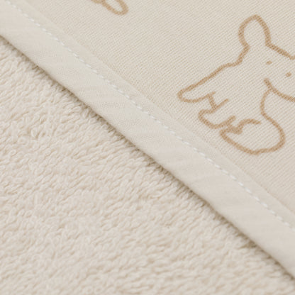 Fillikid Kapuzenbadetuch Set Hund Beige 100x100cm