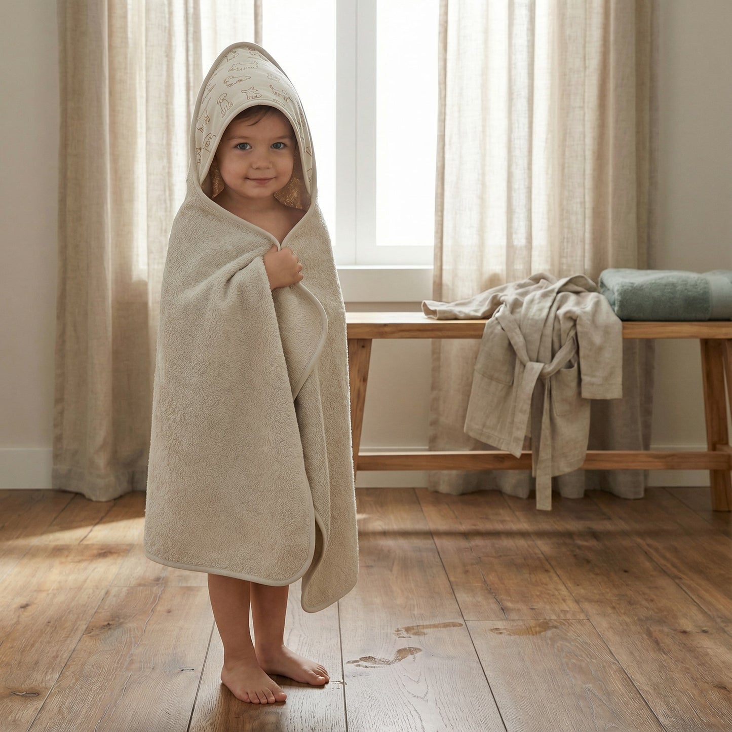 Fillikid Kapuzenbadetuch 75x75cm