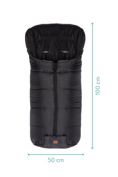 Fillikid Kinderwagen Winter Fußsack ECO Big Schwarz