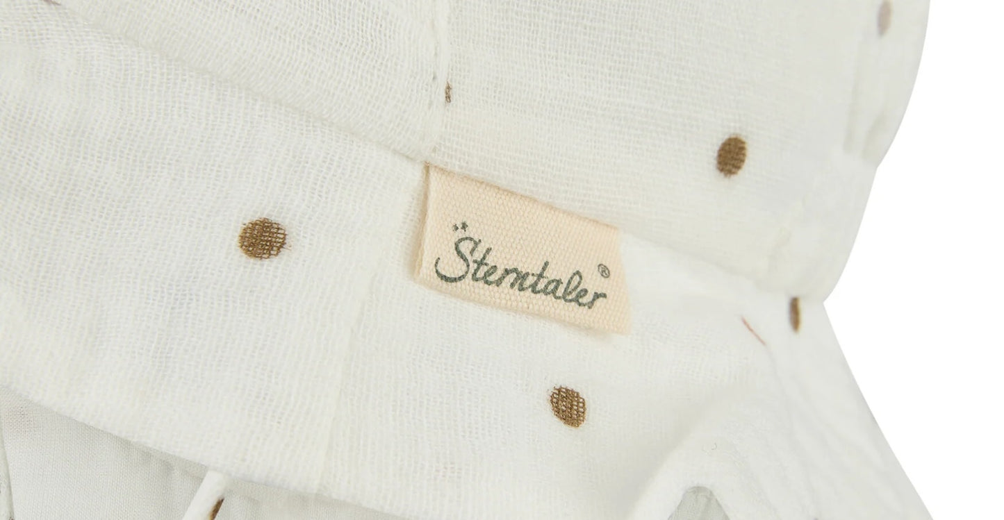 Sterntaler Musselin UV Sonnenhut mit Nackenschutz, Modell: Pünktchen