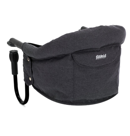 fillikid Baby Tischsitz Flexy Grau Melange, zum Anklemmen an der Tischplatte