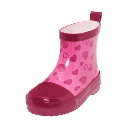 Playshoes kurze Gummistiefel Herzchen Pink