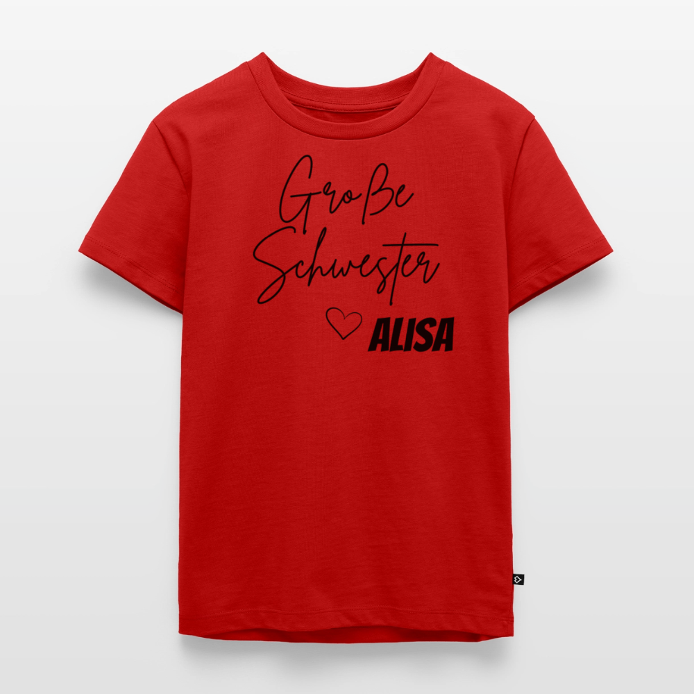 Geschwistershirt Große Schwester - Rot