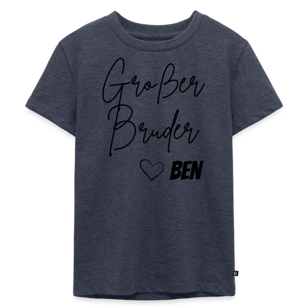 Geschwistershirt Großer Bruder - Jeansblau 