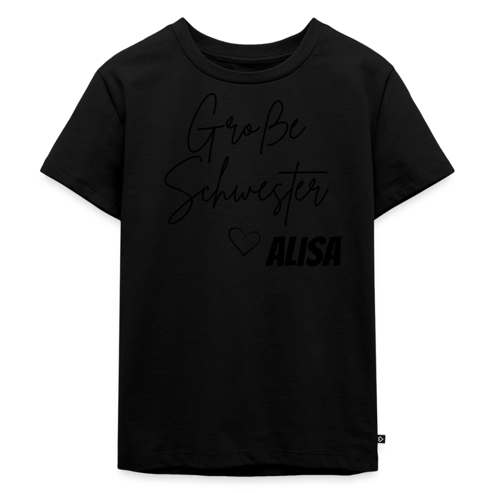 Geschwistershirt Große Schwester - Schwarz