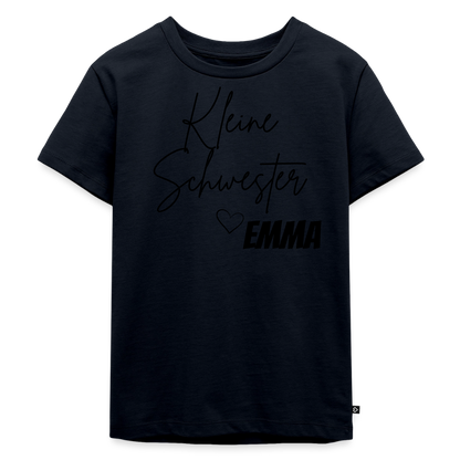 Geschwistershirt Kleine Schwester - Navy