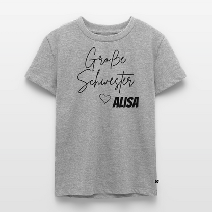 Geschwistershirt Große Schwester - Grau meliert