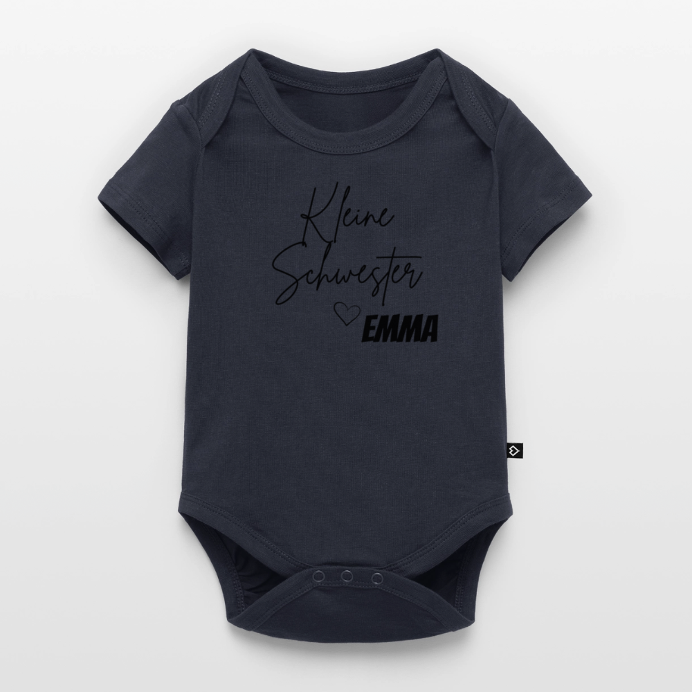 Baby Bio-Kurzarm-Body - Navy