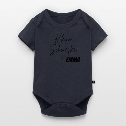 Baby Bio-Kurzarm-Body - Navy