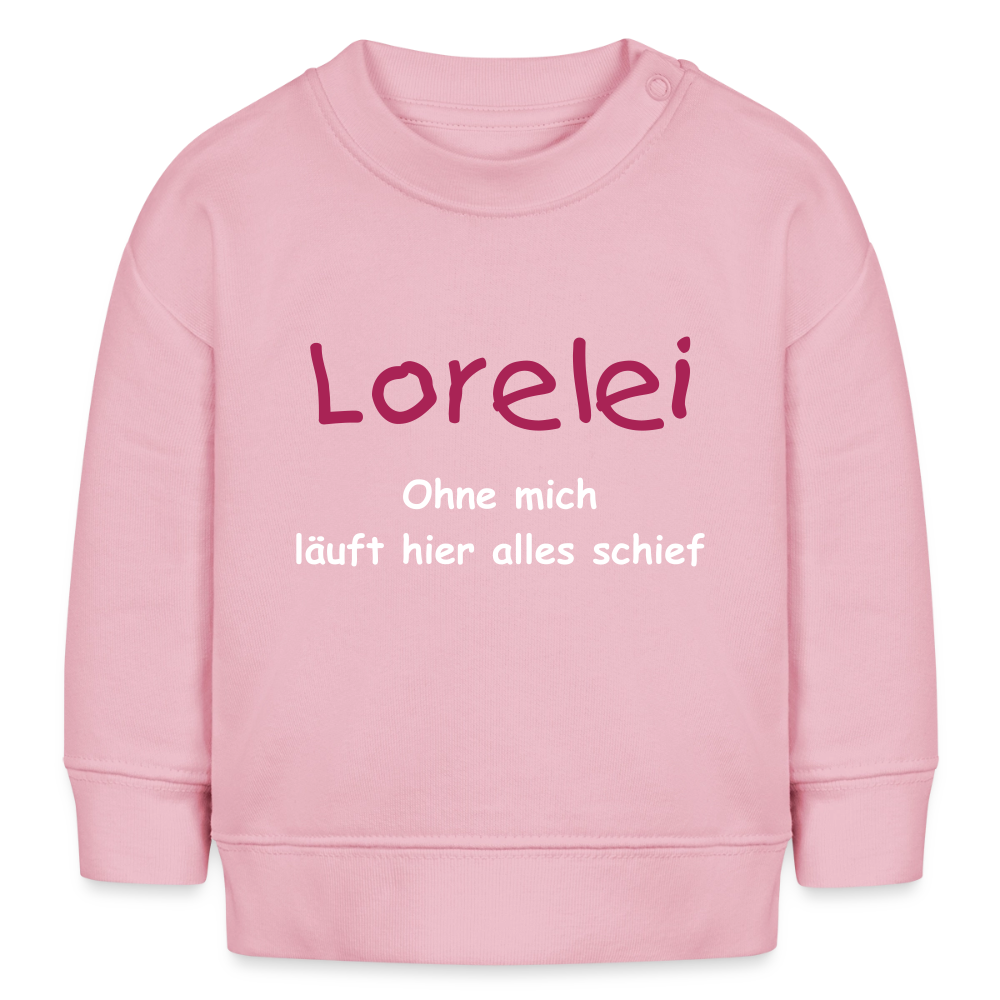 Stella Bio-Sweatshirt Ohne mich läuft alles schief - Hellrosa