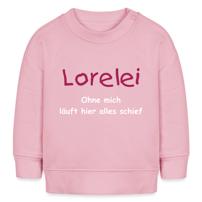 Stella Bio-Sweatshirt Ohne mich läuft alles schief - Hellrosa