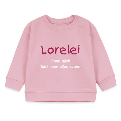 Stella Bio-Sweatshirt Ohne mich läuft alles schief - Hellrosa