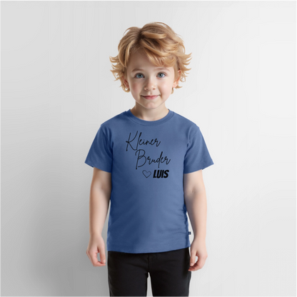 Geschwistershirt Kleiner Bruder - Taubenblau