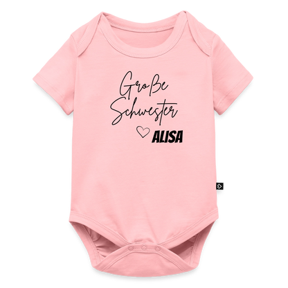 Geschwisterbody Große Schwester - Rosa