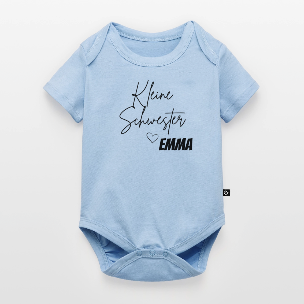 Baby Bio-Kurzarm-Body - Hellblau