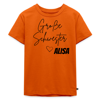 Geschwistershirt Große Schwester - Orange 