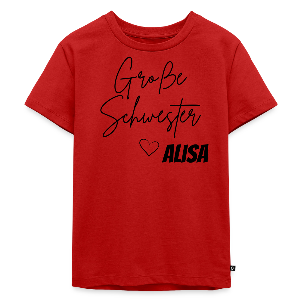 Geschwistershirt Große Schwester - Rot
