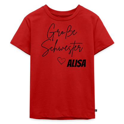Geschwistershirt Große Schwester - Rot