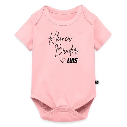Baby Bio-Kurzarm-Body Kleiner Bruder - Rosa