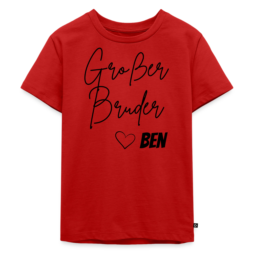 Geschwistershirt Großer Bruder - Rot