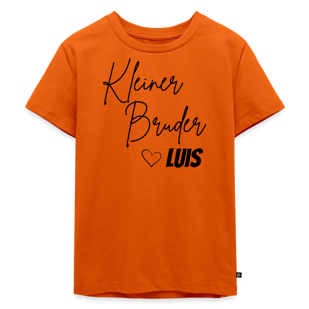 Geschwistershirt Kleiner Bruder - Orange 