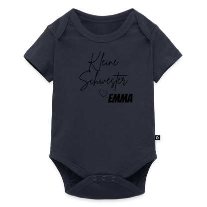 Baby Bio-Kurzarm-Body - Navy