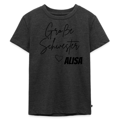 Geschwistershirt Große Schwester - Anthrazit meliert