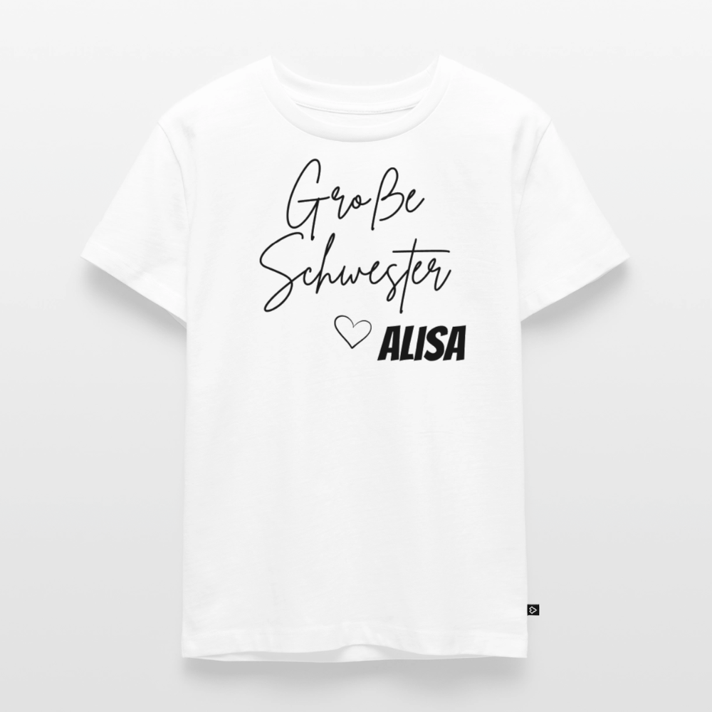 Geschwistershirt Große Schwester - Weiß