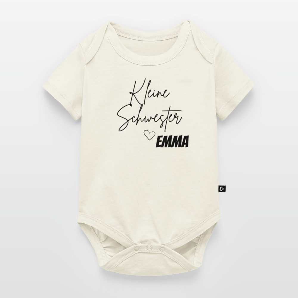 Baby Bio-Kurzarm-Body - Naturweiß
