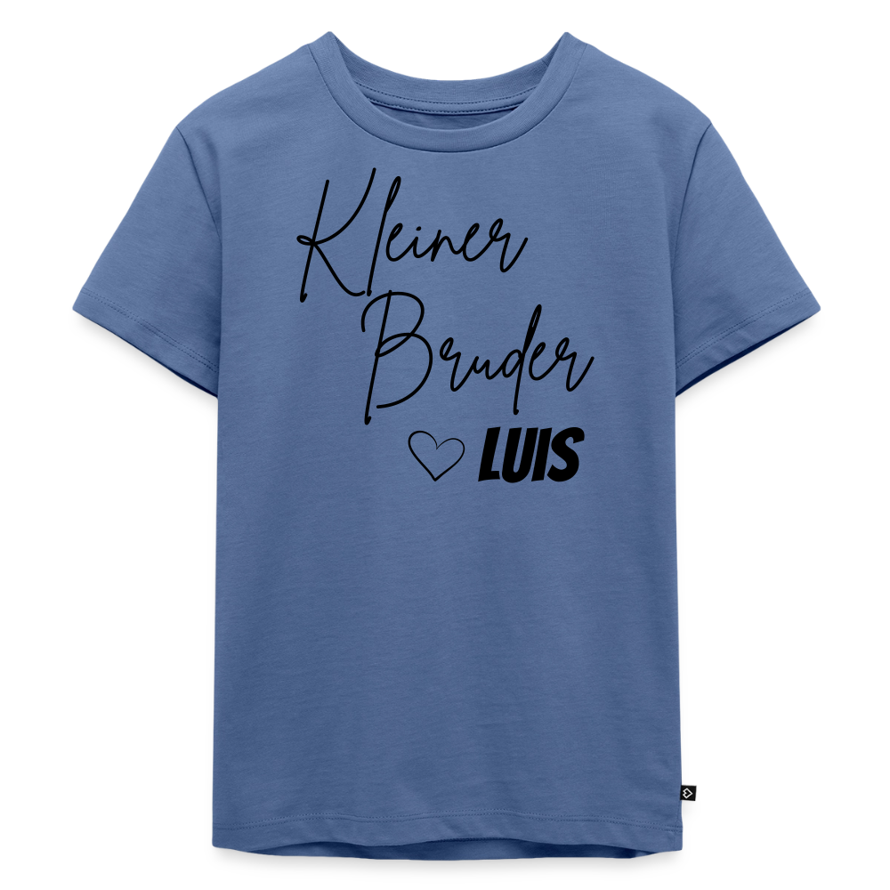 Geschwistershirt Kleiner Bruder - Taubenblau