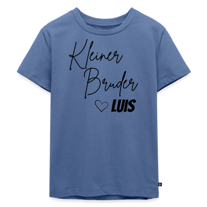 Geschwistershirt Kleiner Bruder - Taubenblau