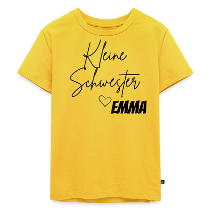 Geschwistershirt Kleine Schwester - Sonnengelb