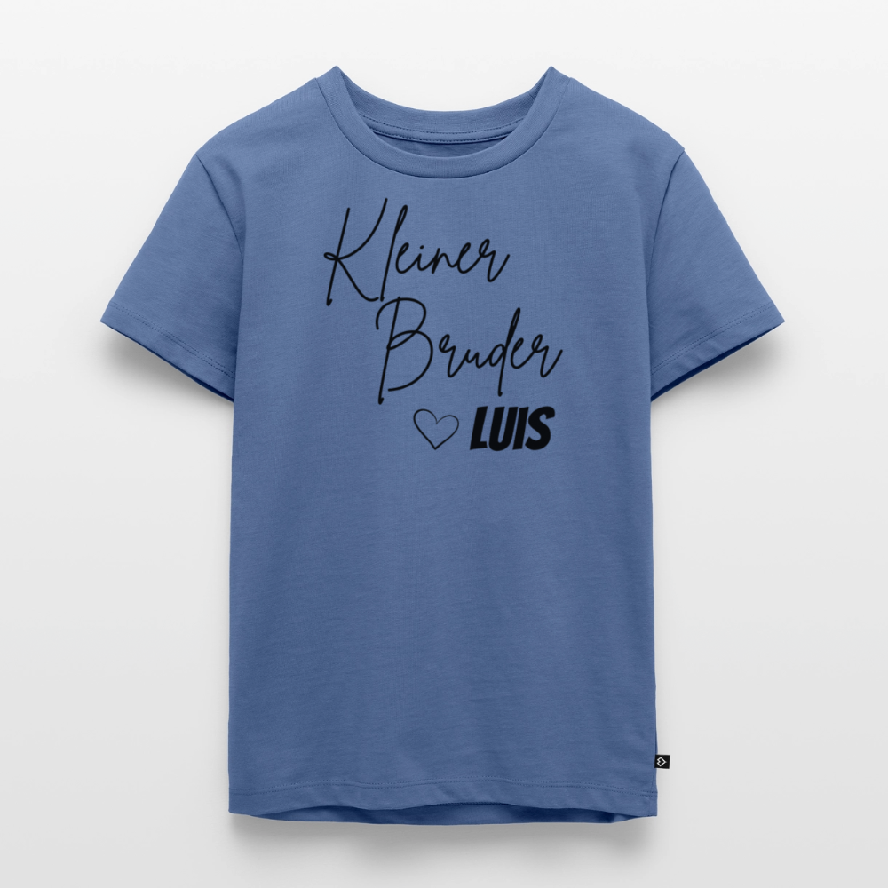Geschwistershirt Kleiner Bruder - Taubenblau