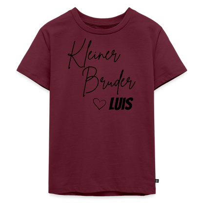 Geschwistershirt Kleiner Bruder - Burgunderrot